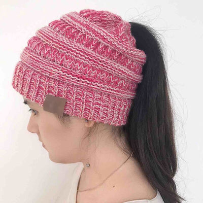 Warm ponytail beanie "Celine"