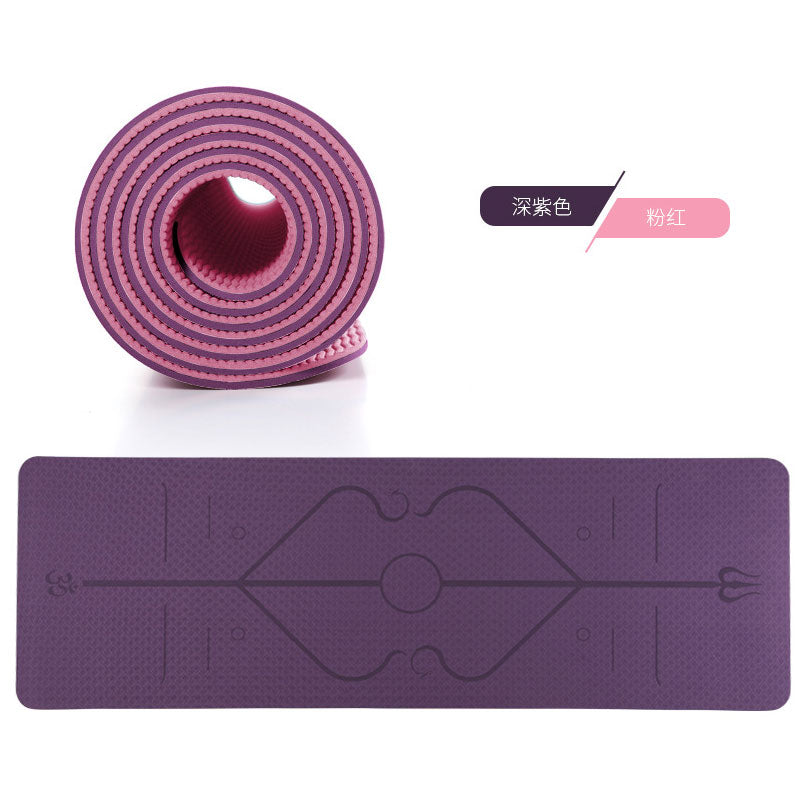 Position Line Yoga Mat