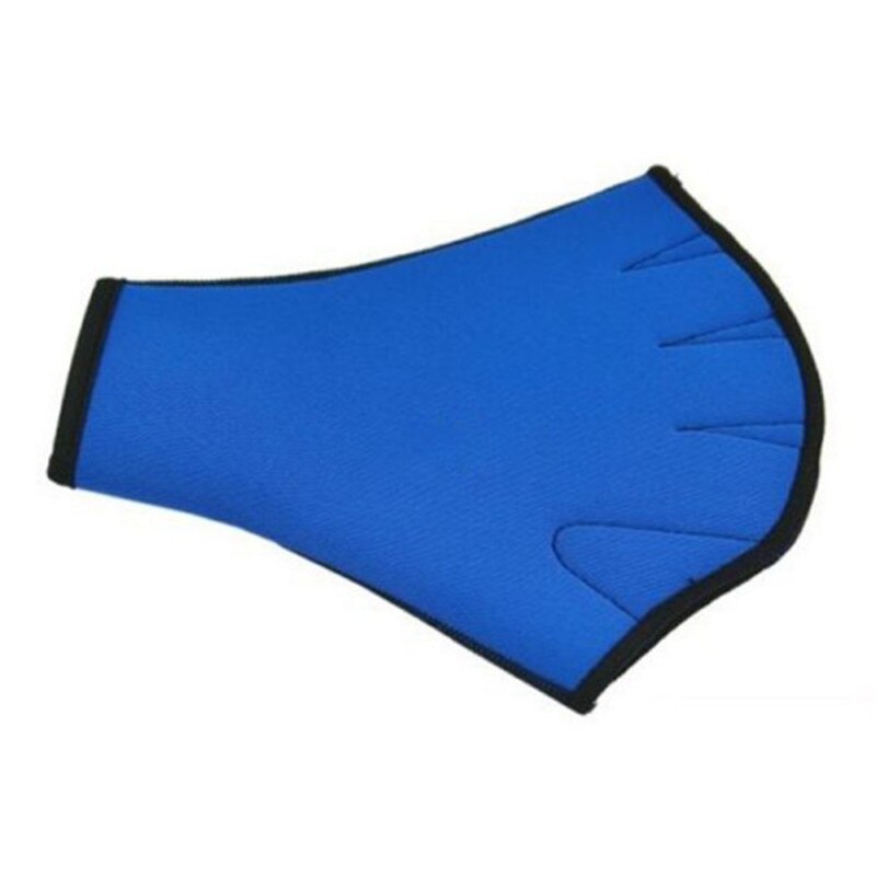 1 Pair Water Aerobics Aqua Jogger Swimming Swim Surfing Diving Webbed Neoprene Paddle Gloves Blue High Quality