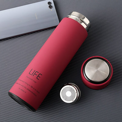 500ML Home Thermos Tea Vacuum Flask With Filte