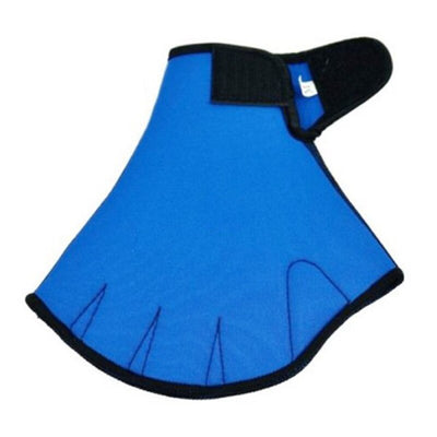1 Pair Water Aerobics Aqua Jogger Swimming Swim Surfing Diving Webbed Neoprene Paddle Gloves Blue High Quality