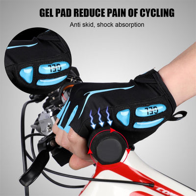 WEST BIKING Cycling Gloves Half Finger Anti Slip Shockproof Bike Gloves Gel Pad Summer Women Men Sports MTB Road Bicycle Gloves