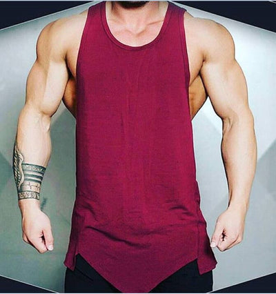Men's Classic Basic Athletic Sport Gym Fitness Tank Top Casual Solid Sleeveless vest