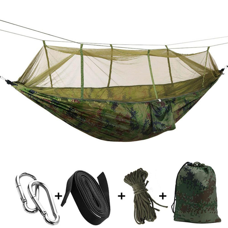 1-2 Person Camping Hammock Outdoor Mosquito Bug Net