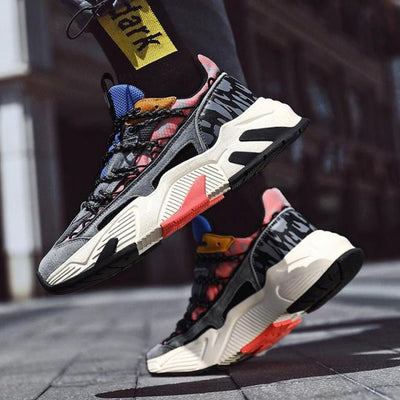 Trend Men Sneakers Roman Breathable Sports Running Shoes Men Chunky Sneakers Street Style Comfortable Male Casual Shoes