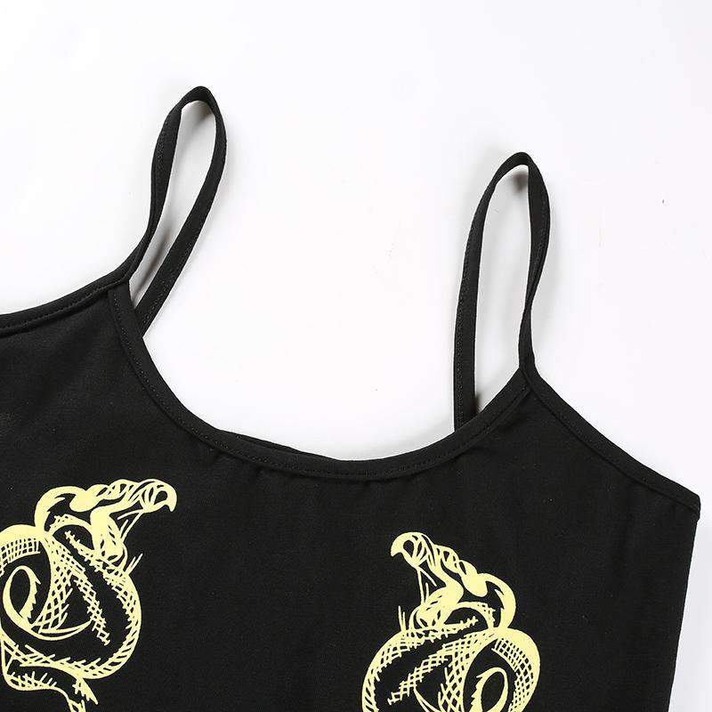 Flexi Black Snake Tank Top