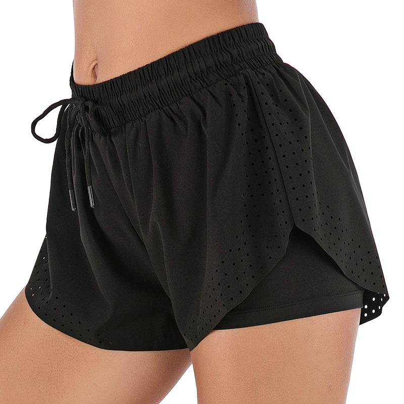 Double-layer Two piece  Running Training Shorts