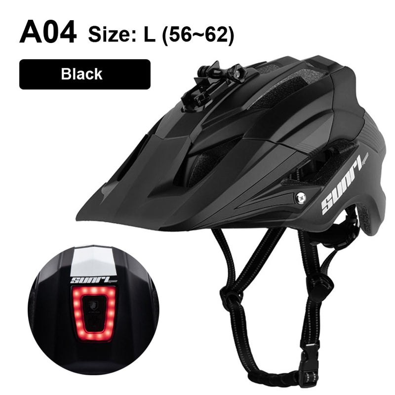LED Light Rechargeable Cycling Mountain Road Bike Helmet