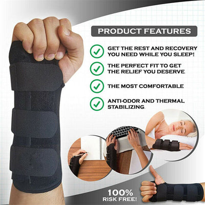 Wrist Support Brace Gym Gloves Straps Pad Bandage Belt Left or Right Hand Breathable Durable Splint Arm Protector Adjustable