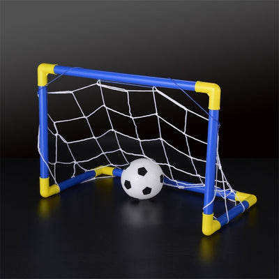 Folding Mini Soccer Ball Goal Post Net Set