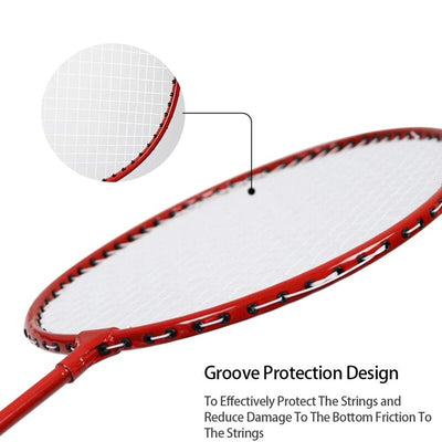 Portable Outdoor Badminton Combo Set Badminton Professional Badminton Rackets Set Family  Badminton Racket