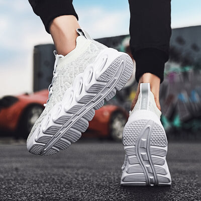 Gray White Running Shoes
