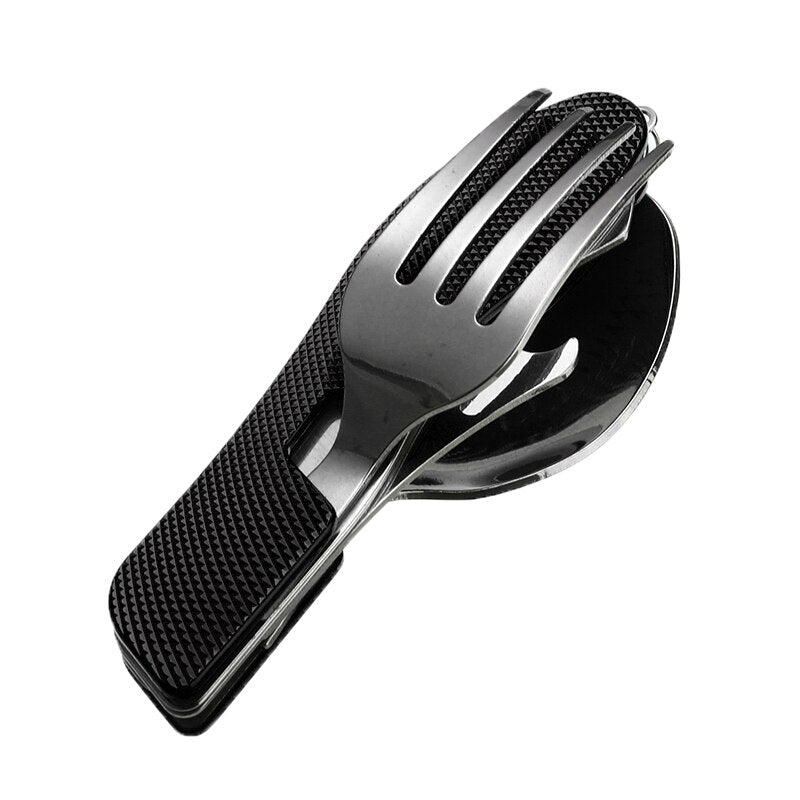 4 in 1 Outdoor Tableware Set Fork/Spoon/Knife/Bottle Opener