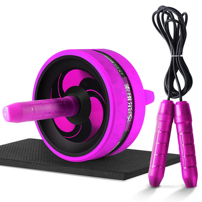 No Noise Abdominal Wheel Ab Roller and Jumping Rope