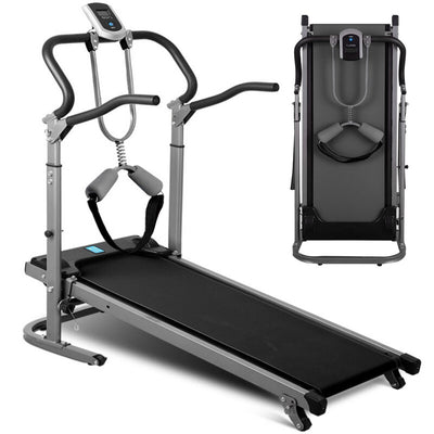 Multifunctional Long And Widened Version Of Shock-absorbing Mechanical Treadmill