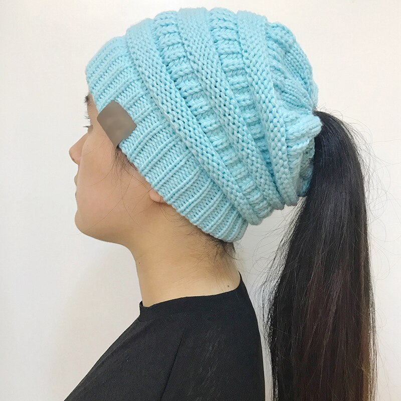 Warm ponytail beanie "Celine"