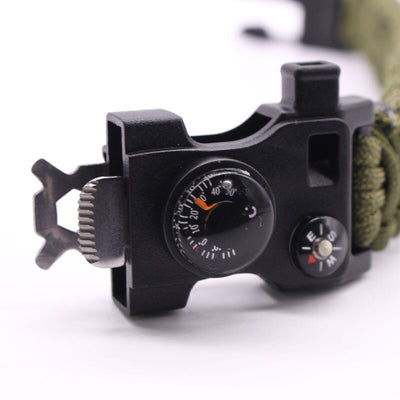 15 In 1 Paracord Survival Bracelet Multi-function Military Emergency Camping Rescue EDC Bracelets Escape Tactics Wrist Strap