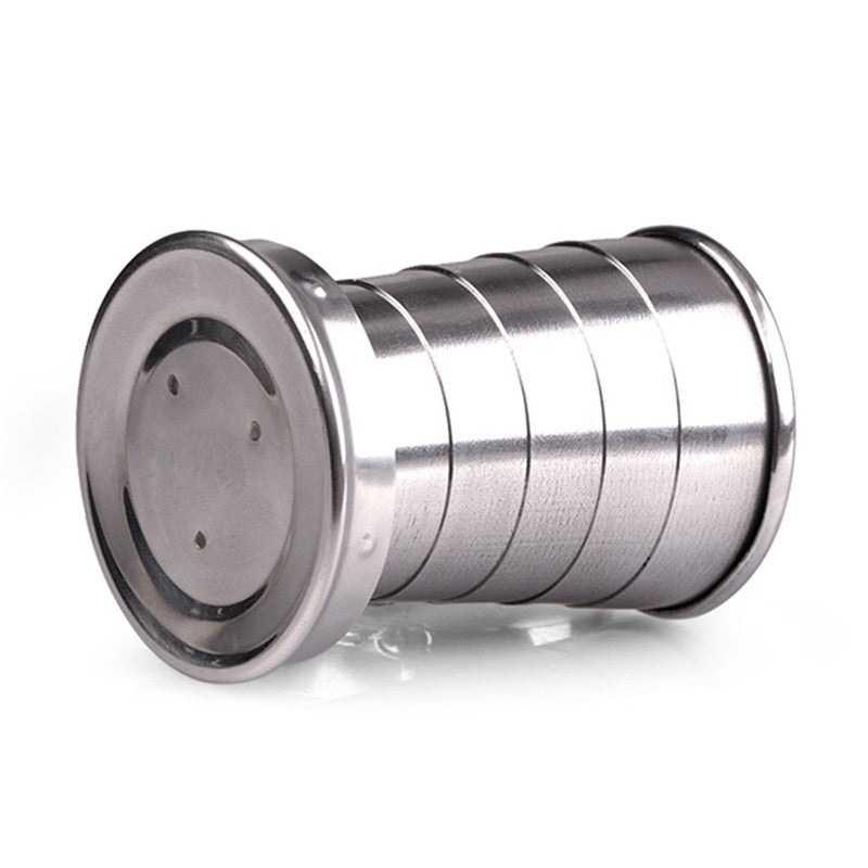 2018 1Pcs Stainless Steel Folding Cup