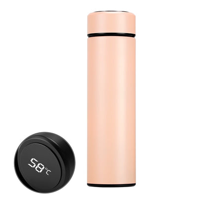 LED Temperature Display Bottle Stainless Steel Thermos Tea Filter