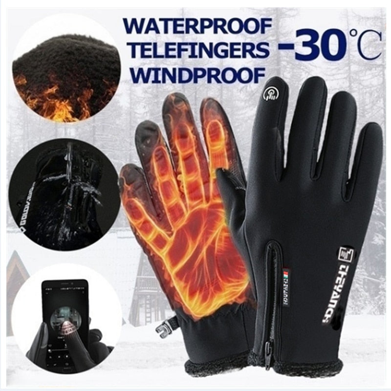 Warm Waterproof Touch Screen Gloves