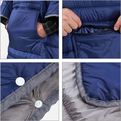 Naturehike Camping Sleeping Bag Cloak Winter Outdoor Portable Sleeping Bag Men Women Wearable Warm Sleeping Bags