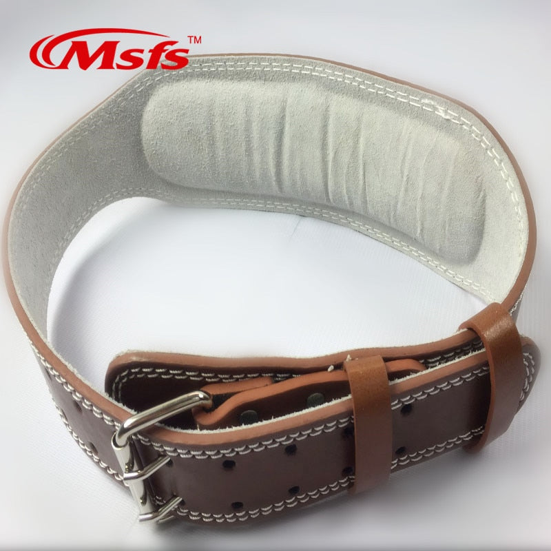 Leather Weightlifting Belt Gym