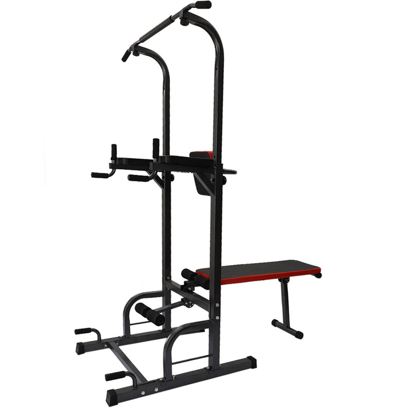 Workout Dip Station Sit Up Bench Adjusting Height Home  Gym Pull Up Dip Station