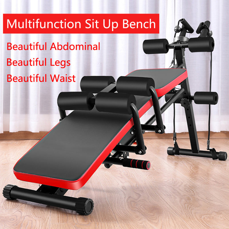 8 IN 1 Abdominal Trainers Push Ups Workout Beauty Waist Machine Height Adjustable Sit-up Exerciser Home Trainer Dumbbell Bench