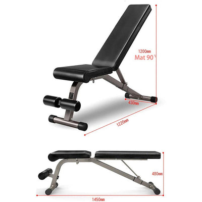 Adjustable Dumbbell Fitness Bench Multi-Function Folding Abdominal Bench