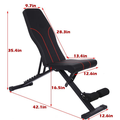 Adjustable Bench,Utility Weight Bench For Full Body Workout Foldable Bench