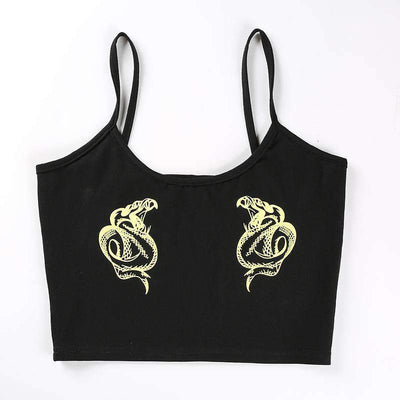 Flexi Black Snake Tank Top