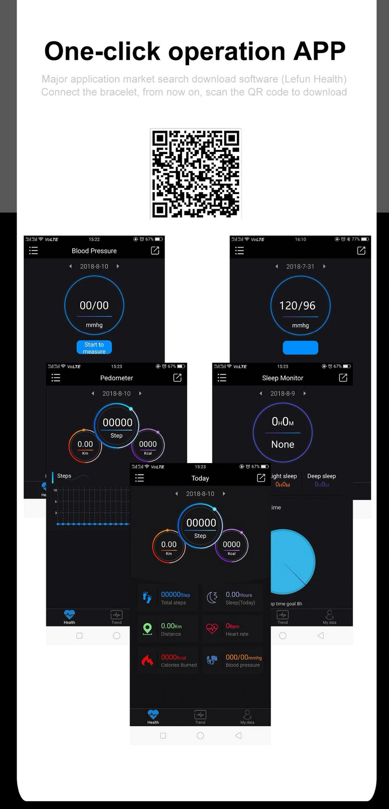 Smart Bracelet  Fitness Tracker