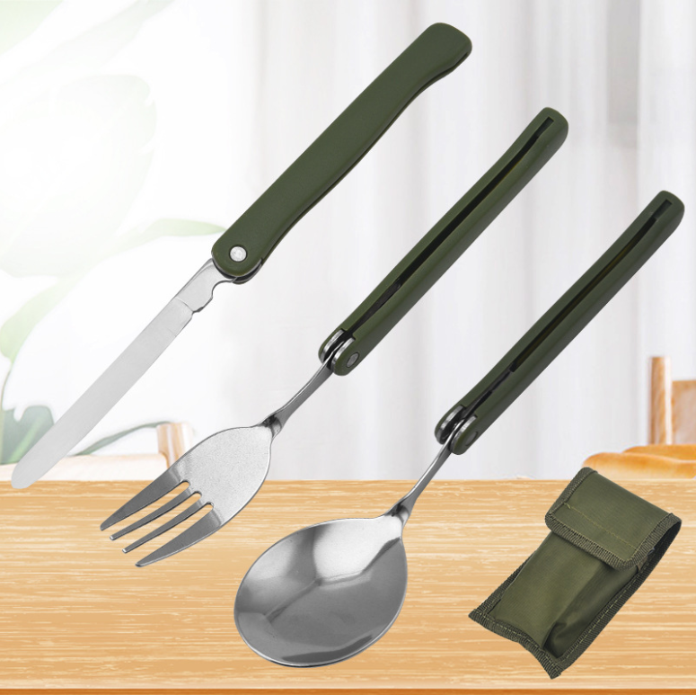 Mini Portable Outdoor Tableware Folding Tool Cutlery