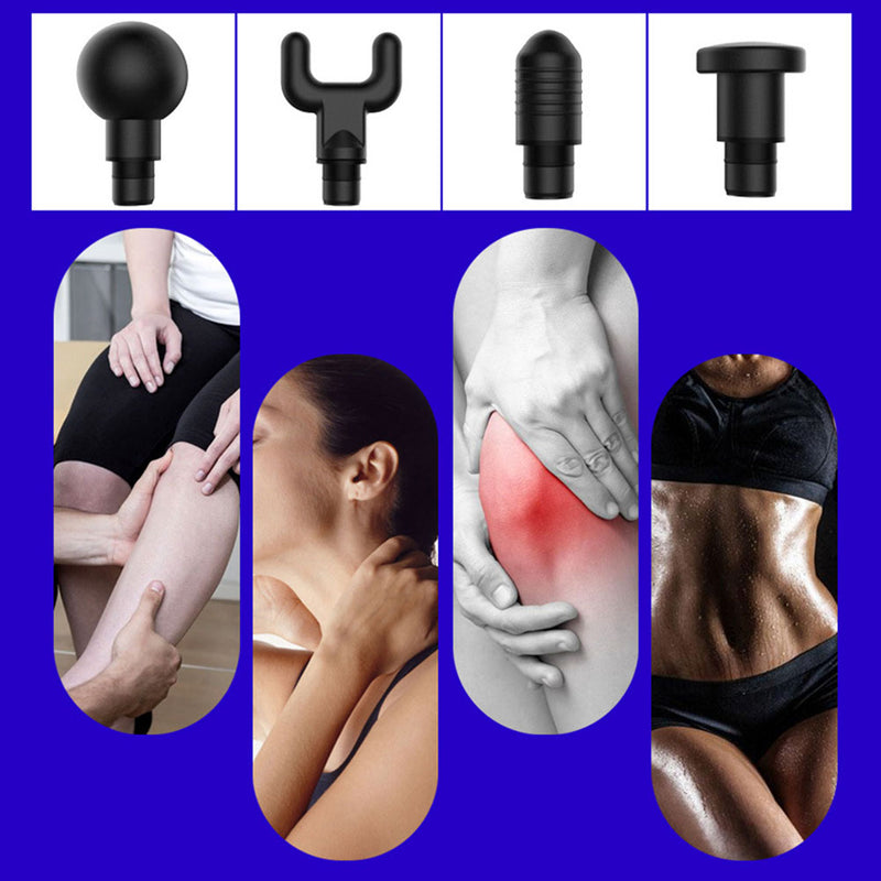 1200-3300r/min Electric Muscle Massage Gun Deep Tissue Massager Therapy Gun Exercising Muscle Pain Relief Body Shaping With Bag