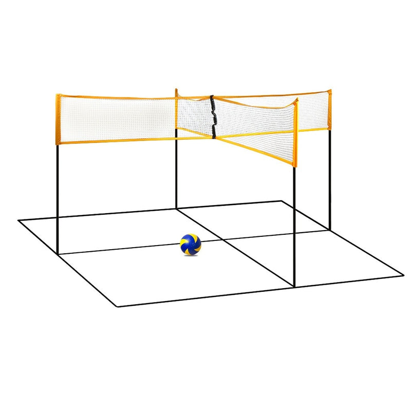 Portable Professional Outdoor Sand Grass Or Indoors Cross Volleyball Sports Volleyball Net Tennis Badminton Square Net 1mx0.3m S