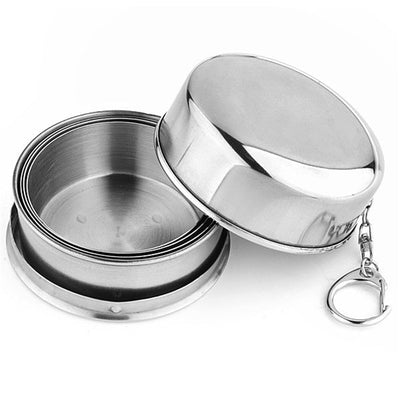 2018 1Pcs Stainless Steel Folding Cup