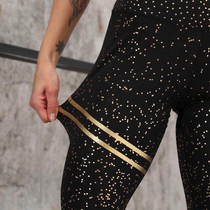 High Waisted Glittered Push Up Workout Leggings