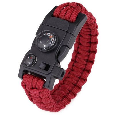 15 In 1 Paracord Survival Bracelet Multi-function Military Emergency Camping Rescue EDC Bracelets Escape Tactics Wrist Strap