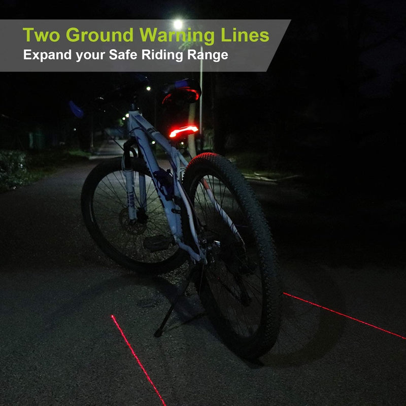 Smart Auto Brake Sensing Light Bicycle Wireless Turn Light